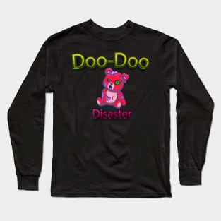 Doo-Doo Dool Bear Zombie Halloween Furry Friends  Animal-Inspired Halloween Prints Long Sleeve T-Shirt